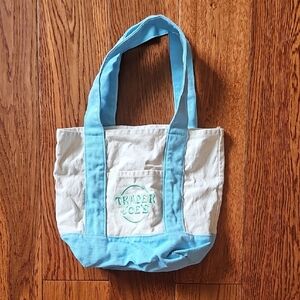 Trader Joes Blue and White Tote Bag